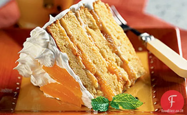 Torta alla crema di arance e mandorle