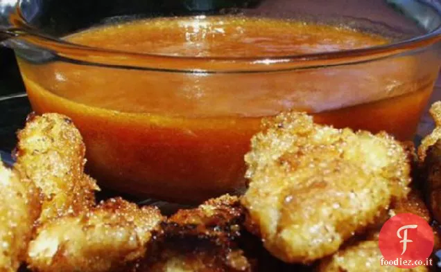 Pollo croccante con salsa di immersione agrodolce