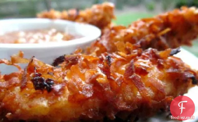 Pollo in crosta di cocco di Cayenna