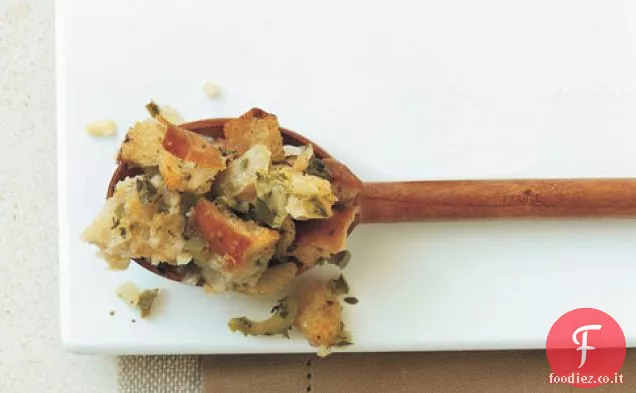 Ripieno di pane rustico con peperone e Timo fresco