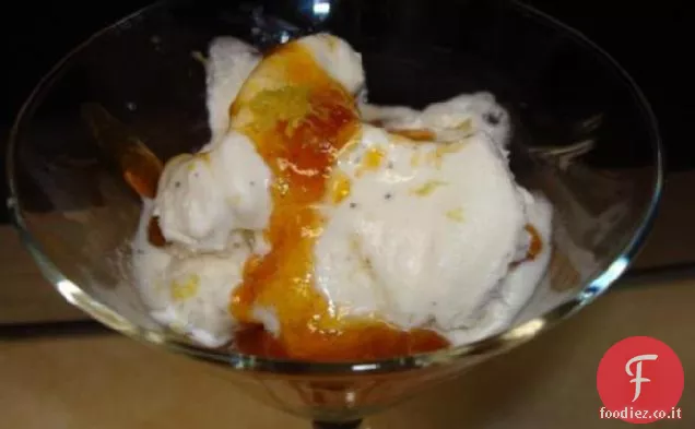 Topping gelato alla cannella e albicocca