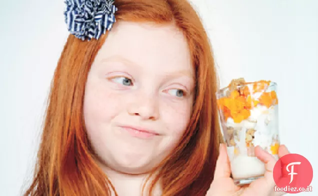 Parfait di Crumble di albicocche