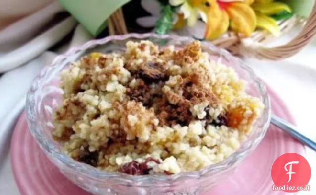 Seffa (Couscous Dolce con Latte di Mandorla)