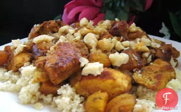 Pollo in stile marocchino in un barattolo