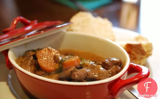 Stufato di manzo con ricetta del vino