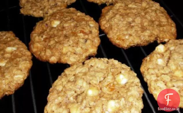 Albicocche e crema Biscotti di farina d'avena