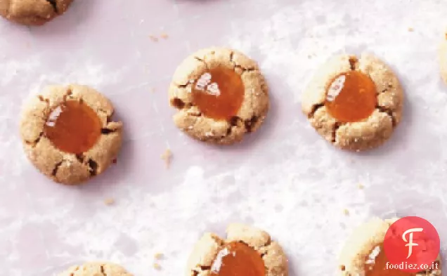 Biscotti di mandorla e albicocca Thumbprint