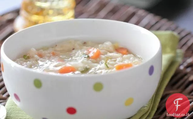 Zuppa classica di pollo e riso
