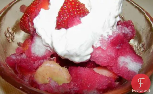 Dessert alla banana alla fragola