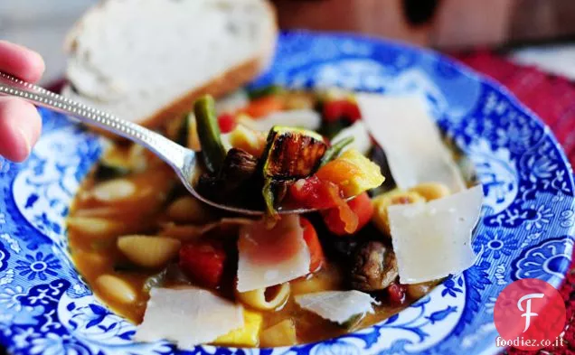 Minestrone di verdure arrosto