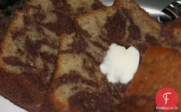 Pagnotta di banana in bianco e nero