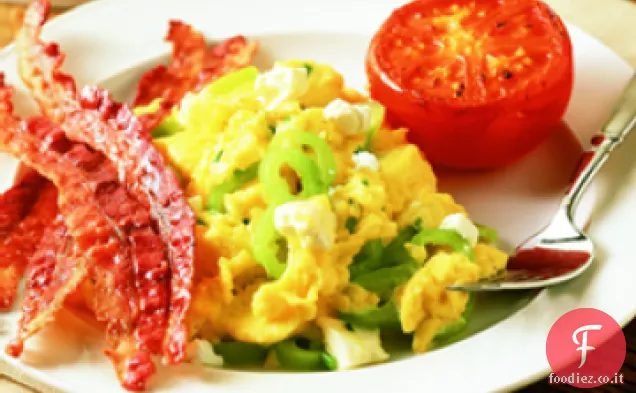 Feta, Peperoni di banana ed erba cipollina Scrambler