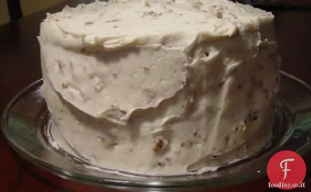 Torta di noci di banana con glassa di crema di formaggio (Paula Deen)