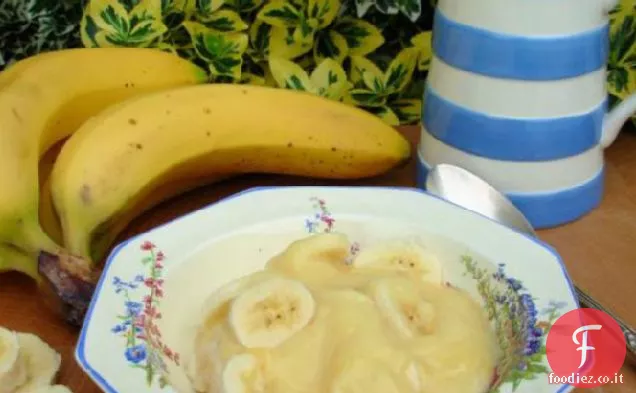 Crema calda e banane