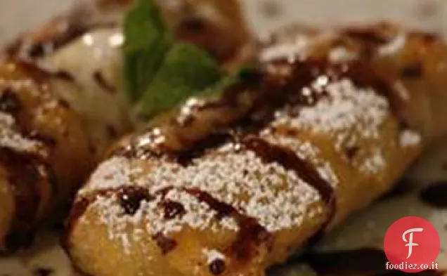 Dessert alla banana fritto