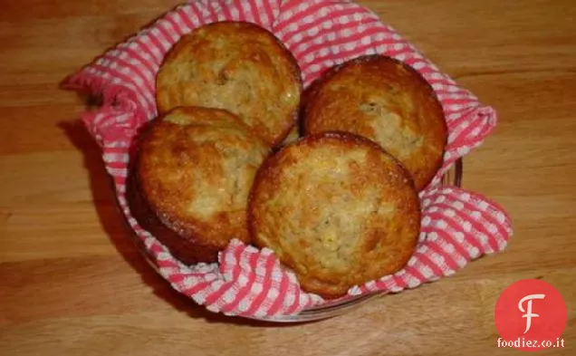 Muffin alla banana all'ananas