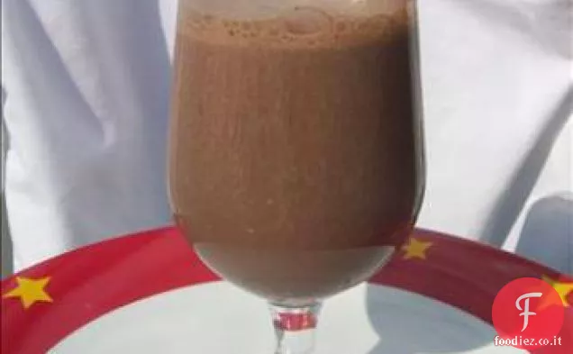 Frullato di banana al cacao (senza grassi)