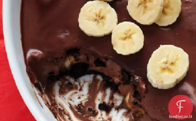 Budino al cioccolato e banana