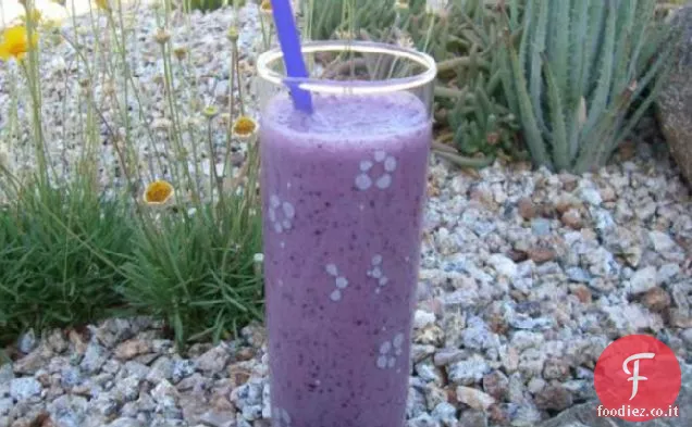 Frullato di mirtillo sano