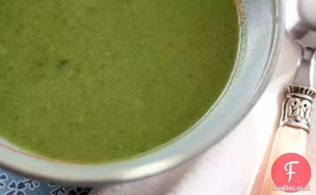 Detox Ricetta zuppa verde con broccoli, spinaci e zenzero
