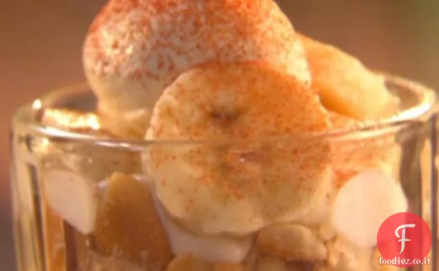 Torta di crema di banana semifreddi
