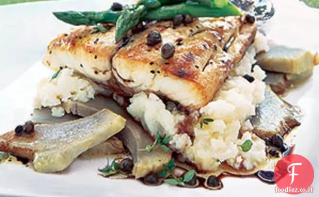 Orata con condimento di Carciofi e Capperi