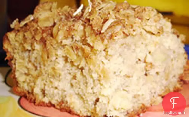 Torta di briciole di farina d'avena alla banana