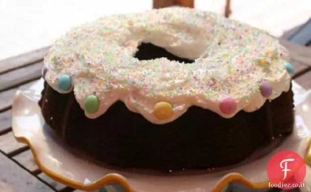 Torta alla banana fondente di mandorle