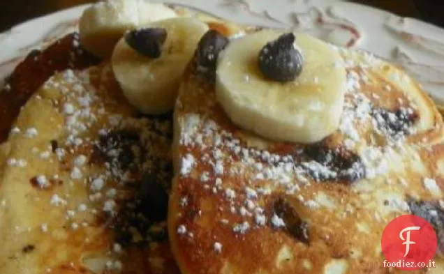 Frittelle veloci al cioccolato e banana