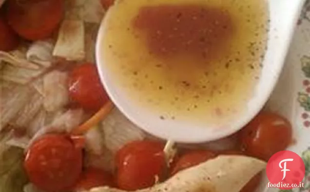 Facile condimento di vinaigrette al lampone