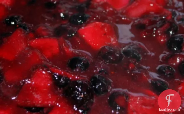 Topping di bacche calde per gelato