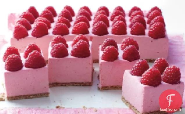 Torta di mousse di lamponi