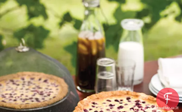 Torta alla crema di lamponi
