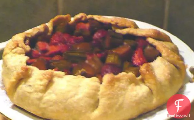 Crostata rustica al rabarbaro
