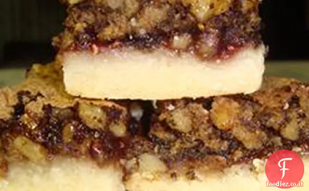 Frollini di lamponi e noci