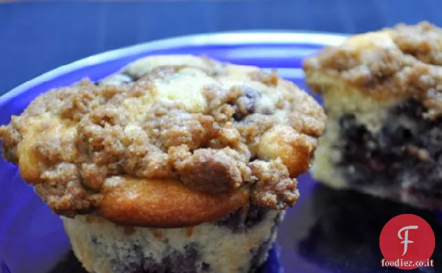 Muffin di briciole di more