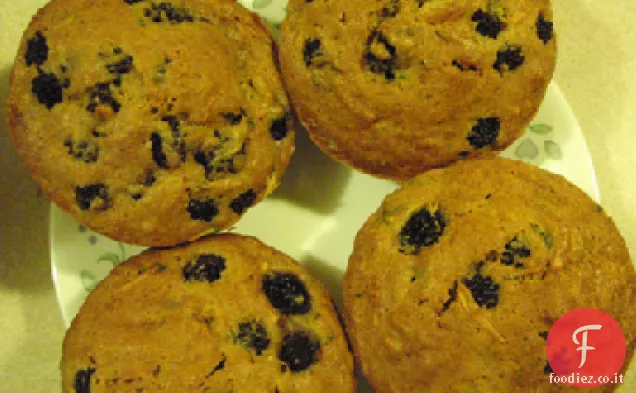 Muffin di spezie di more integrali