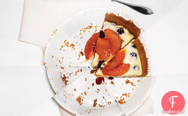 Torta di crema di frutta estiva