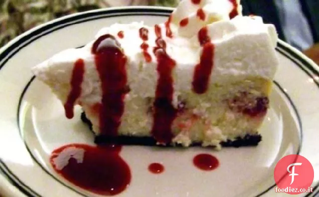 Cheesecake al lampone al cioccolato bianco più leggero