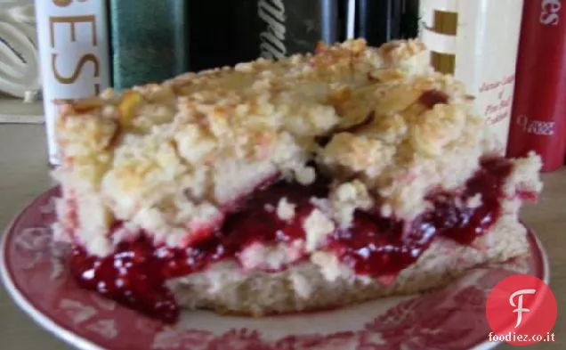 Torta di briciole di lamponi