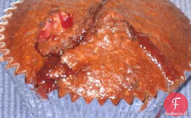Burstin ' Frutti di bosco doppio muffin al cioccolato