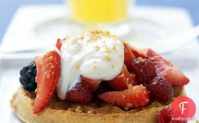 Yogurt al miele e frutti di bosco con Cialde integrali