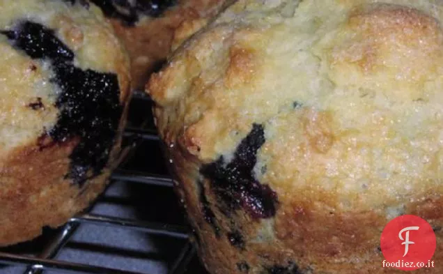 Muffin allo yogurt ai mirtilli