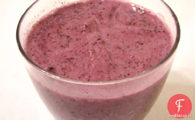 Frullato cremoso ai mirtilli