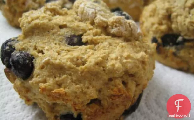 Muffin al mirtillo integrale senza grassi e senza zucchero