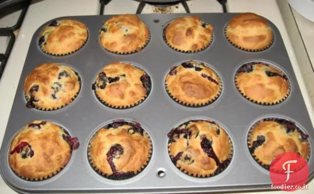 Torta alla crema di mirtilli