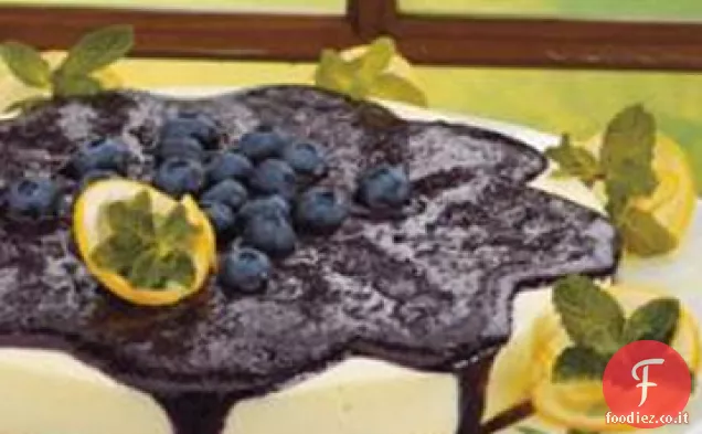 Cheesecake al limone e mirtillo