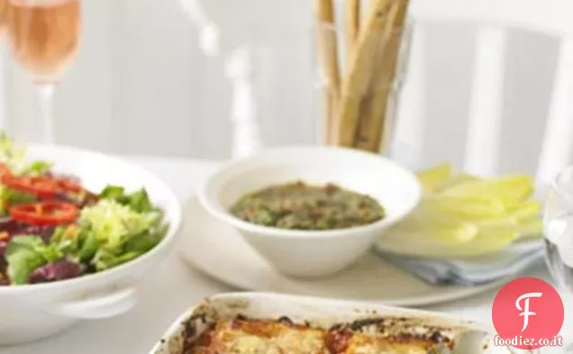 Pesto di Mandorle, Basilico e Pomodoro con Cicoria