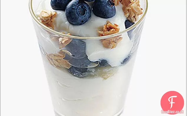 Semifreddi allo yogurt ai mirtilli