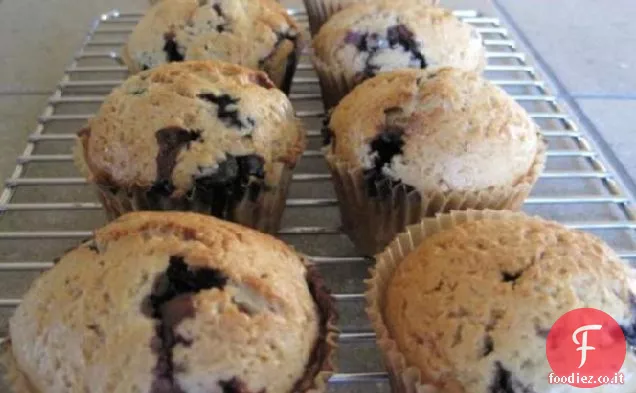 Muffin ai mirtilli integrali vegani